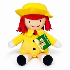 Madeline Plush Doll Kohl's Cares 2016 Yellow Coat Hat Storybook Toy 14" NWT